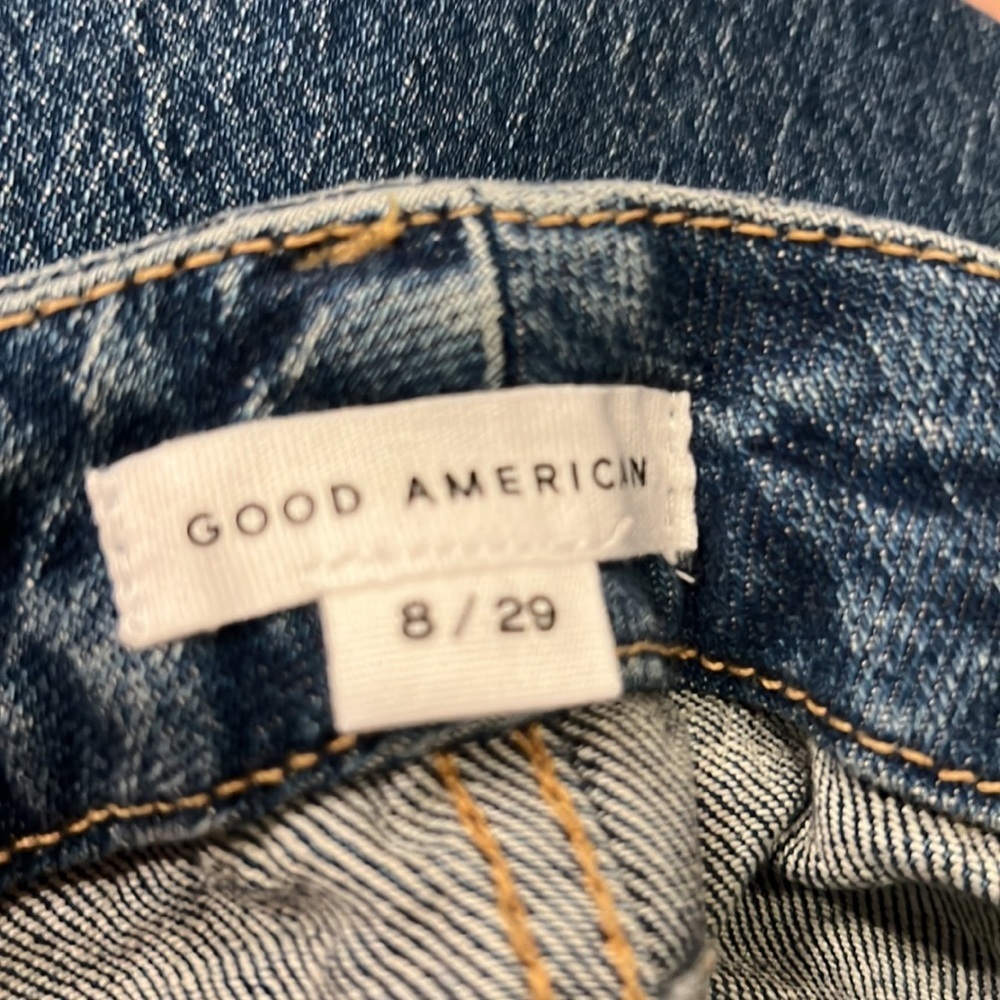 Good American Good Classic Slim Straight Jeans Size 8/29 NWT - Picture 8 of 16